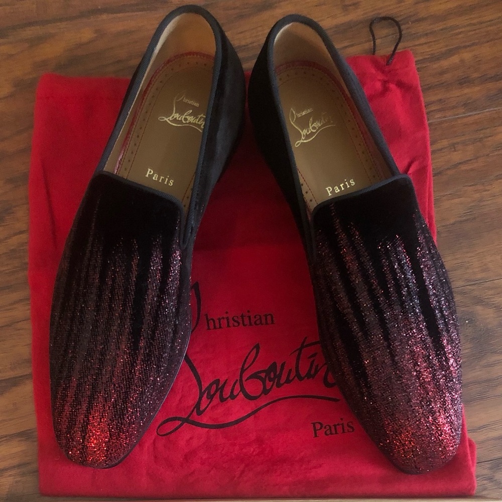 Brand New Louboutin Vevet Formal Loafers.